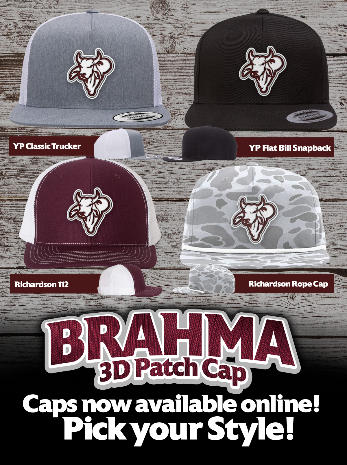 Brahmas Patch Cap