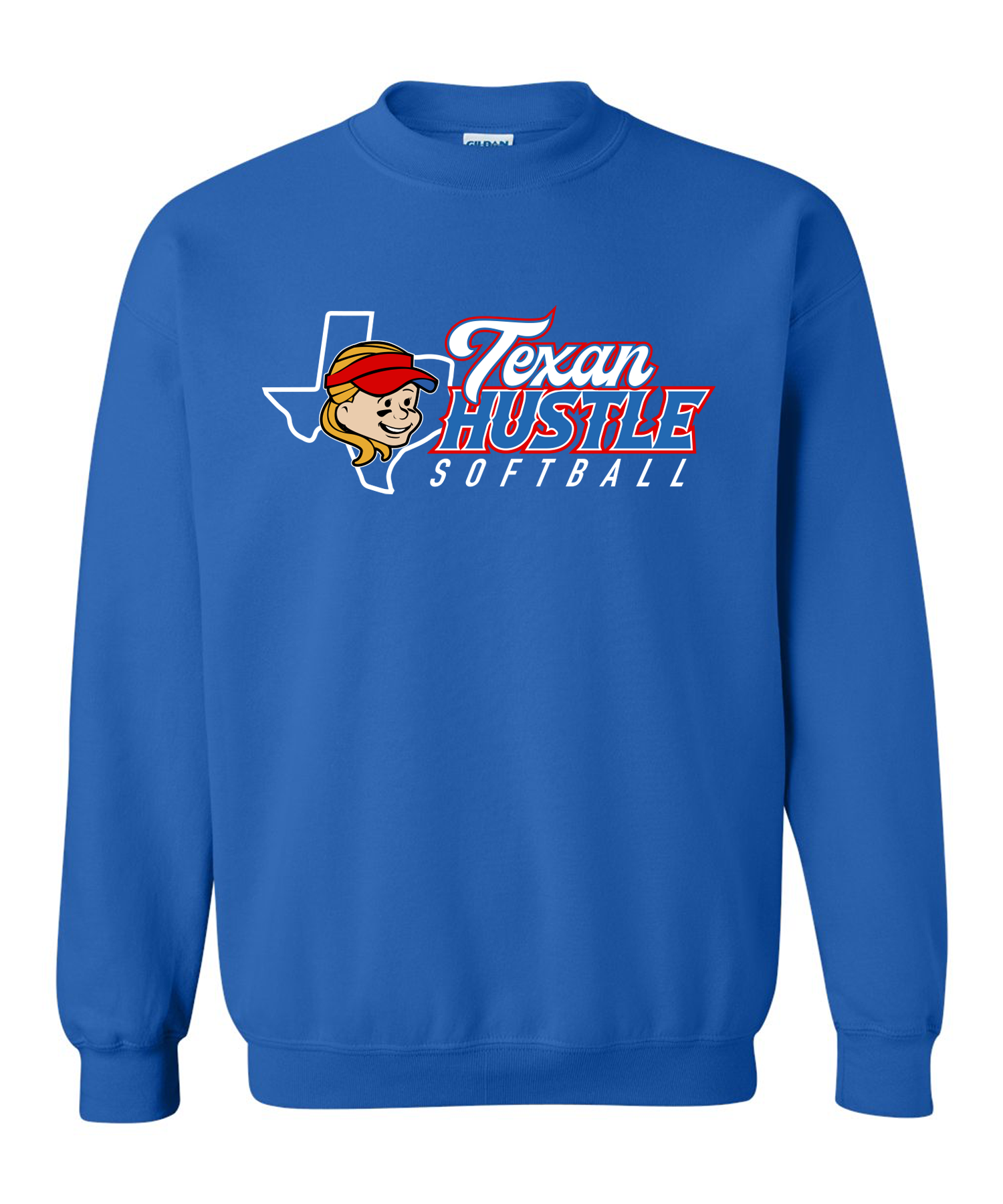 Hustle Softball Blue Sweatshirt