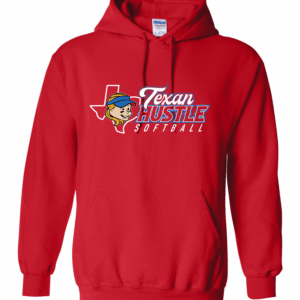 Hustle Red Softball Hoodie
