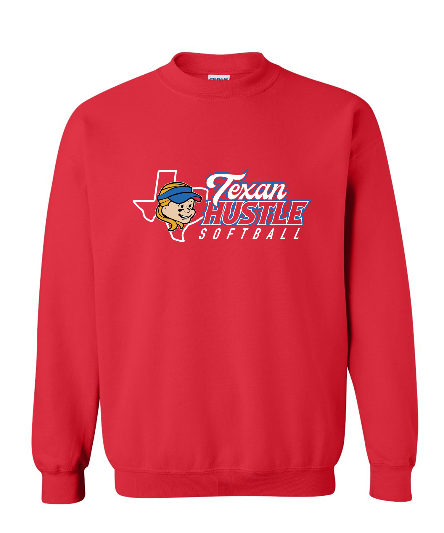 Hustle Softball Red Sweatshirt