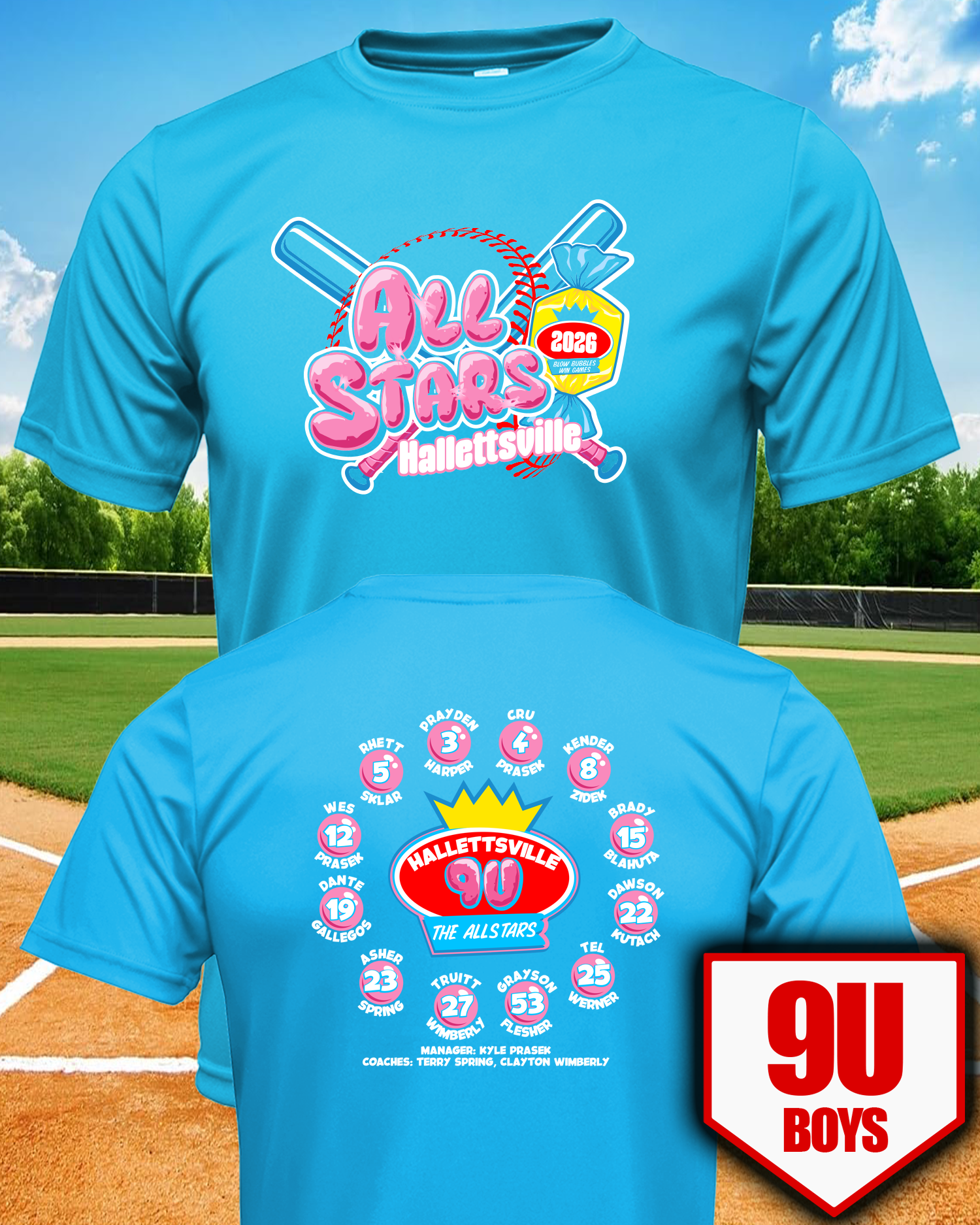 9U Boys Bubblegum