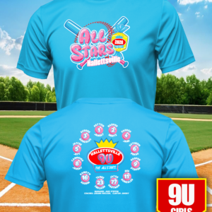 9U Girls AllStar Bubble Gum