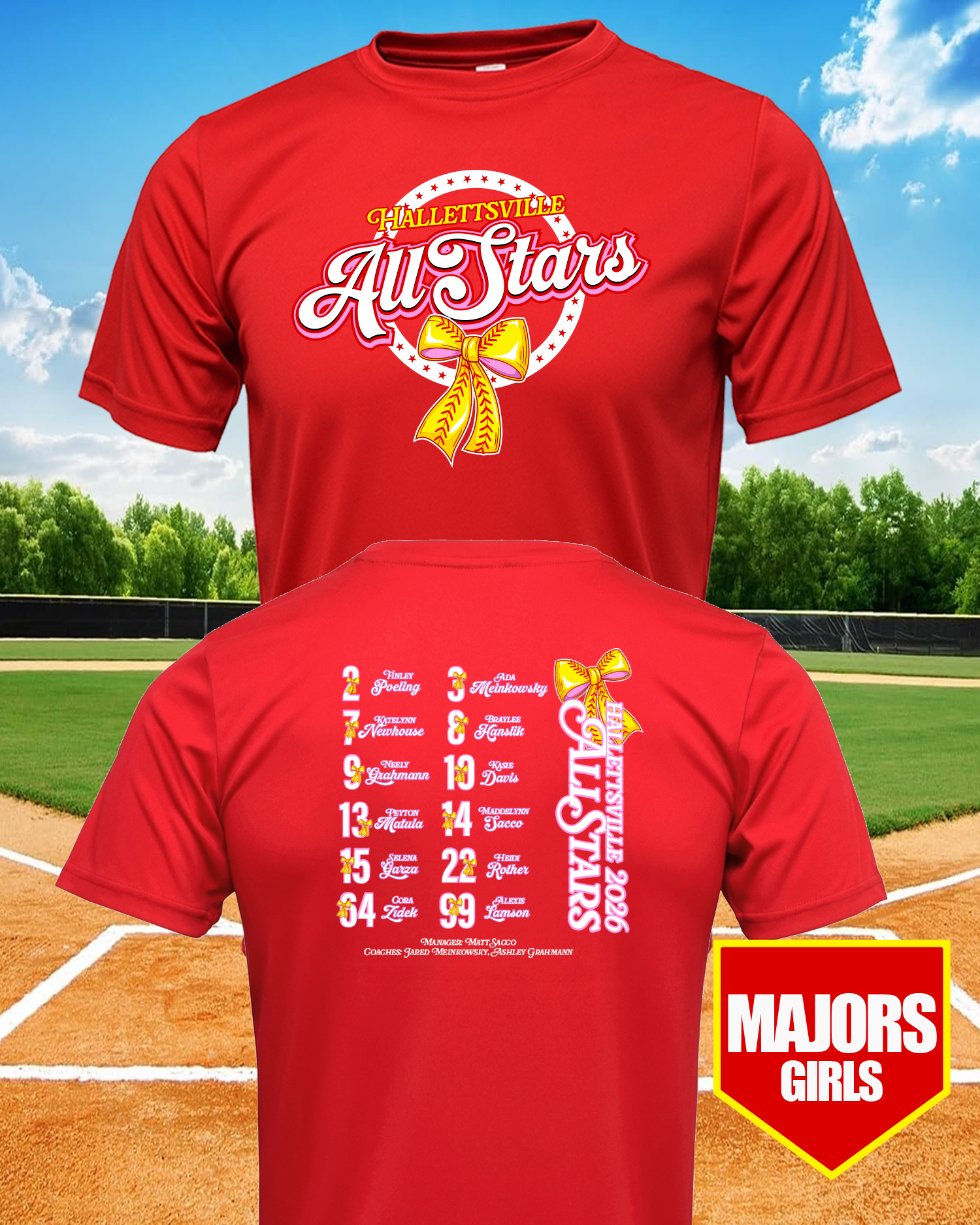 Majors Girls AllStar Bow