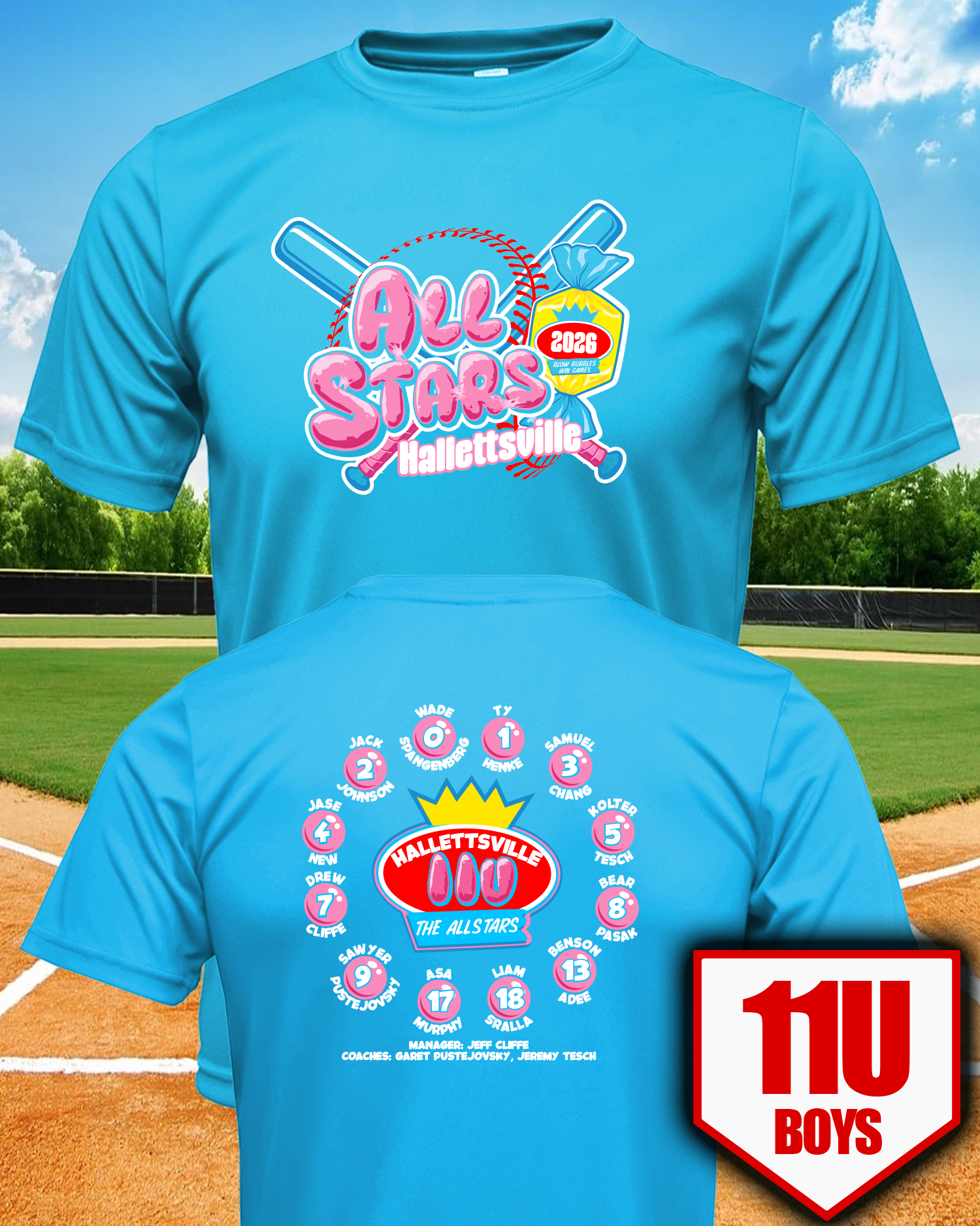 11U Boys Bubblegum
