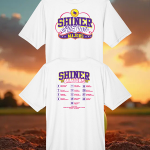 Shiner Majors Girls All Stars White Tee