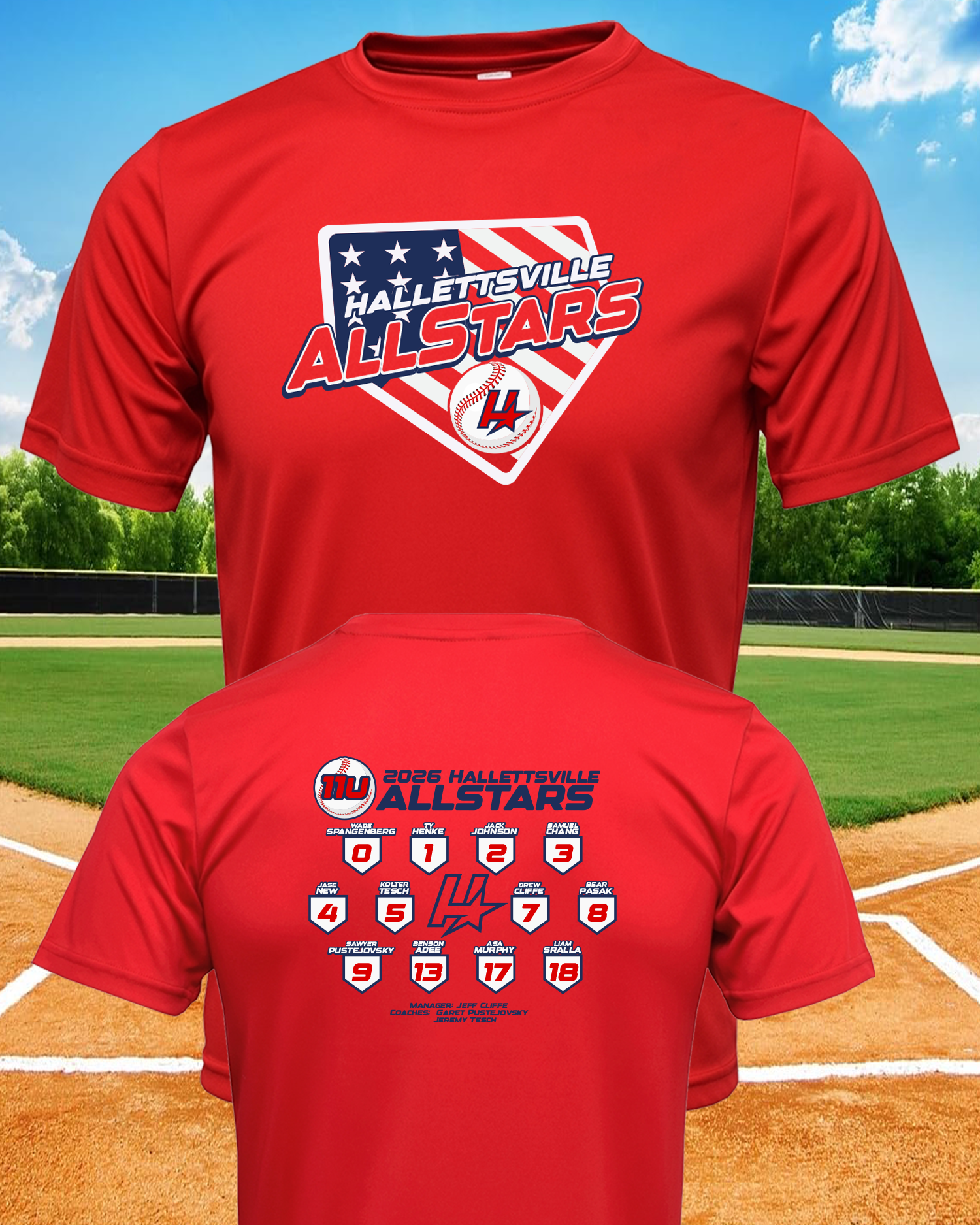 11U Boys AllStar Flag Shirt