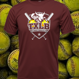 TXLB - Maroon Bull Logo Tee